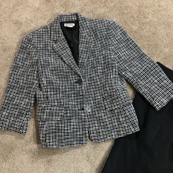 FINAL MICHAEL KORS BLACK/WHITE JACKET - Picture 2 of 4